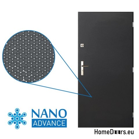Porta esterna Acciaio lucido 55mm Tango 04 90 destra noce Porta esterna Acciaio lucido 55mm Tango 04 90 destra noce