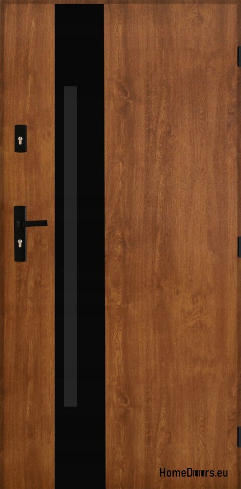 Porta Esterna in Acciaio Lucido 55mm Tango 04 90 Destra Rovere Dorato Porta Esterna in Acciaio Lucido 55mm Tango 04 90 Destra Rovere Dorato