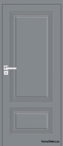 Porta in legno di pino fresato con telaio fisso Boston BS-2 90