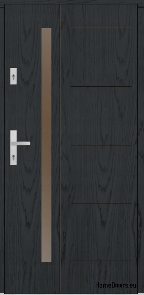 Porta esterna in legno Almeria 68 mm caldo 90 Destra antracite, PRONTO PER L'ACQUISTO Porta esterna in legno Almeria 68 mm caldo 90 Destra antracite, PRONTO PER L'ACQUISTO