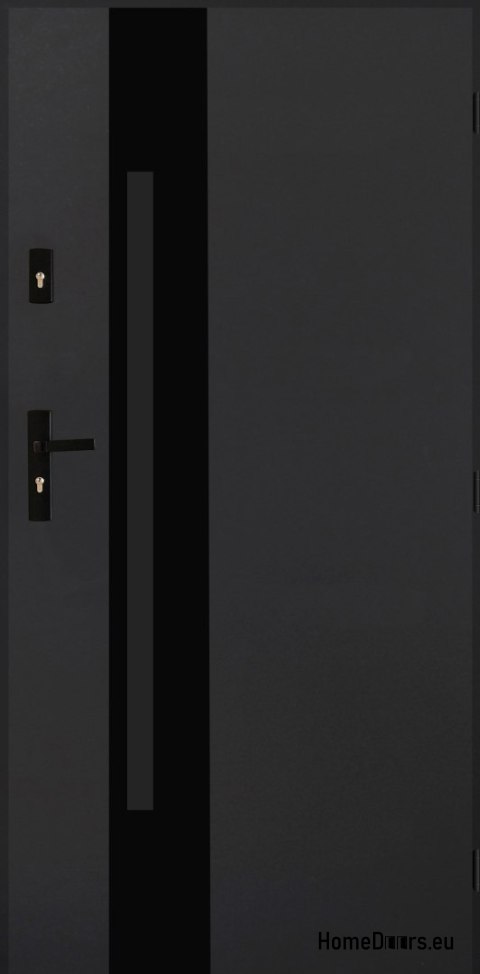 Porta esterna Acciaio lucido 55mm Tango 04 80 destra antracite