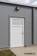 PORTA ESTERNA TECNICA IN PVC 100X205 cm BIANCA SINISTRA