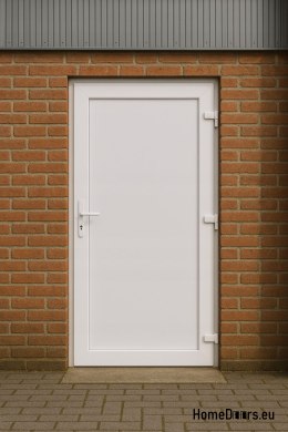 PVC TECNICO ESTERNO PORTA DI CASA 100X205 cm BIANCO DESTRA
