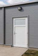 PVC TECNICO ESTERNO PORTA DI CASA 100X205 cm BIANCO DESTRA