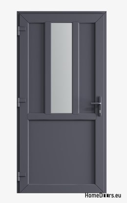 PVC TECNICO ESTERNO PORTA DOMESTICA 90X205 cm ANTRACITE SINISTRA