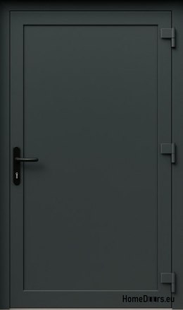 PORTE TECNICHE PER ESTERNI IN PVC 90X205 cm ANTRACITE DESTRA