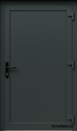 PORTE TECNICHE PER ESTERNI IN PVC 90X205 cm ANTRACITE DESTRA
