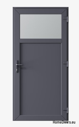 PORTE TECNICHE PER ESTERNI IN PVC 90X205 cm ANTRACITE DESTRA