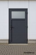 PORTE TECNICHE PER ESTERNI IN PVC 90X205 cm ANTRACITE DESTRA