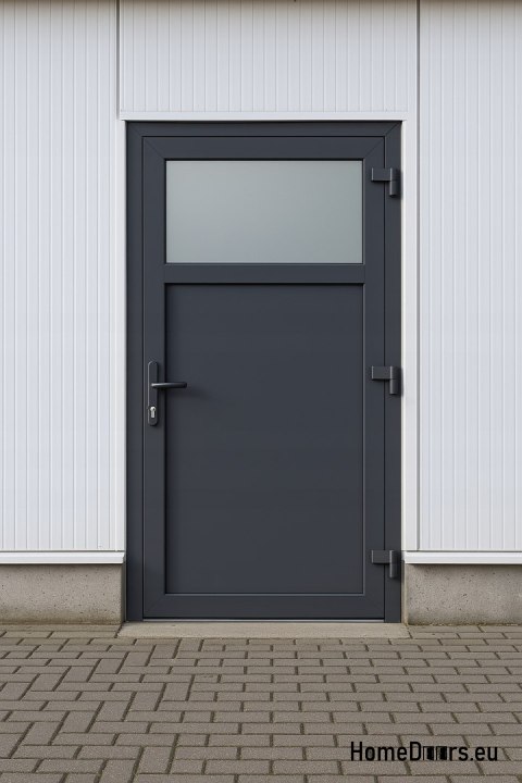 PORTE TECNICHE PER ESTERNI IN PVC 90X205 cm ANTRACITE DESTRA PORTE TECNICHE PER ESTERNI IN PVC 90X205 cm ANTRACITE DESTRA