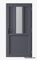 PORTE TECNICHE PER ESTERNI IN PVC 90X205 cm ANTRACITE DESTRA