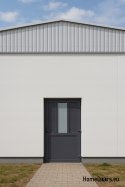 PORTE TECNICHE PER ESTERNI IN PVC 90X205 cm ANTRACITE DESTRA