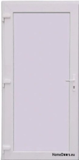 PORTA ESTERNA ESTERNA IN PVC 90X205 cm BIANCA SINISTRA