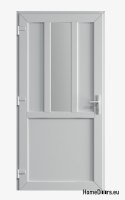 PORTA ESTERNA ESTERNA IN PVC 90X205 cm BIANCA SINISTRA