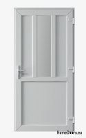 PORTE TECNICHE PER ESTERNI IN PVC 90X205 cm BIANCO DESTRA
