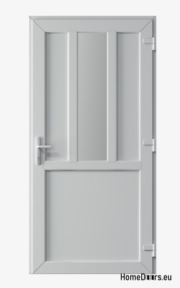 PORTE TECNICHE PER ESTERNI IN PVC 90X205 cm BIANCO DESTRA