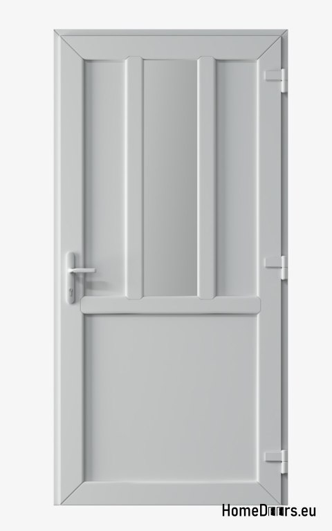 PORTE TECNICHE PER ESTERNI IN PVC 90X205 cm BIANCO DESTRA