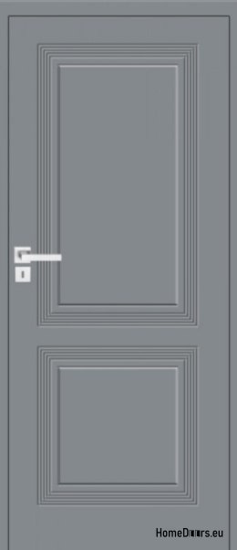 Porta in legno di pino fresato con telaio fisso Boston BS-3 60