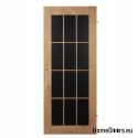 Porte interne in rovere annodato Lamin Black 90