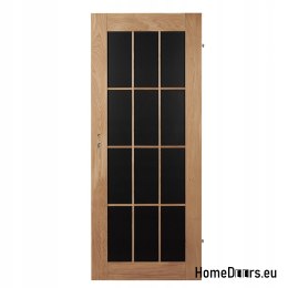 Porte interne in rovere annodato Lamin Black 90