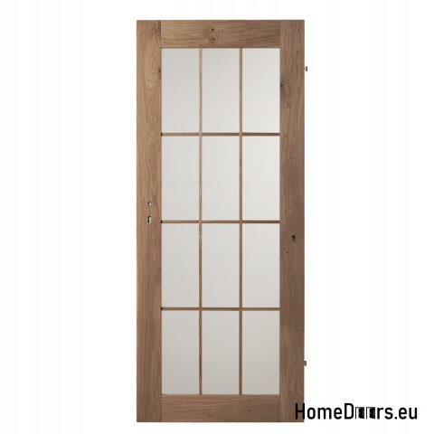 Porte interne in rovere annodato Lamin Glass 90