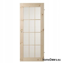 Porte interne in pino Lamin Glass Pino Knotted 70