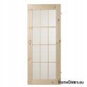 Porte interne in pino Lamin Glass Pino Knotted 90