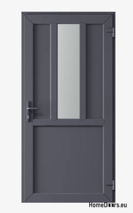 PORTE TECNICHE PER ESTERNI IN PVC 90X205 cm ANTRACITE DESTRA
