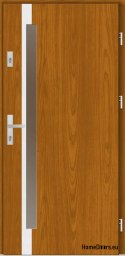 Drzwi zewnętrzne drewniane płytowe Florina 80,85,90,95,100 Kolory 75mm