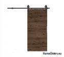 Porta scorrevole 70 ALFA LOFT A 04 Walnut 74 + sistema scorrevole