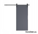 Porta scorrevole 70 ALFA LOFT P 01 Anthracite 74 a parete + sistema scorrevole