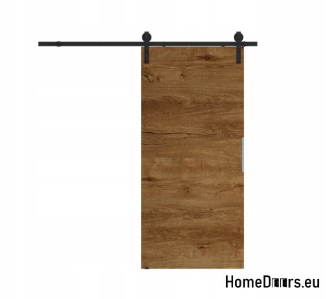 Porta scorrevole 70 ALFA LOFT P 01 Nero 74 + sistema scorrevole