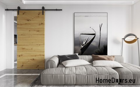 Porta scorrevole 70 sistema scorrevole ALFA LOFT P 01 Oak Artisan 74+scorrevole