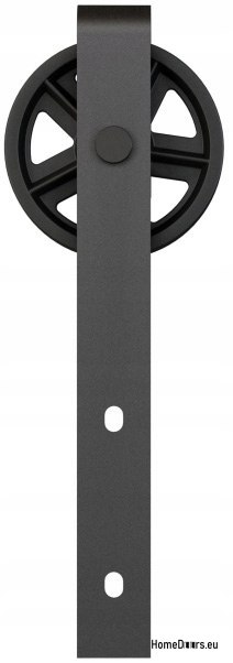 Porta scorrevole 80 montata a parete ALFA LOFT A 04 Black 85 + sistema scorrevole