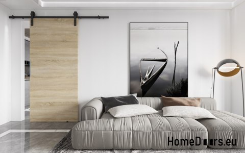 Sistema scorrevole 80 a parete ALFA LOFT P 01 Oak Sonoma 85+scorrevole