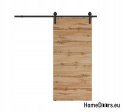 Porta scorrevole montata a parete 80 ALFA LOFT P 01 Wotan Oak 85 + Sistema scorrevole