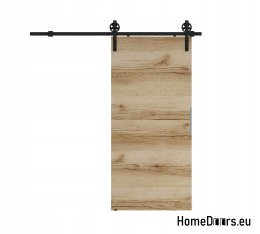 Porta scorrevole 90 montata a parete ALFA LOFT A 04 Oak Grand 95 + sistema scorrevole