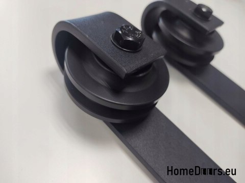 Porta scorrevole 90 ALFA LOFT P 01 Black 95 + sistema scorrevole