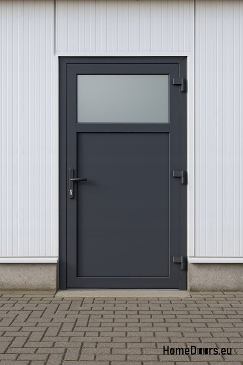 PORTA TECNICA ESTERNA IN PVC 110X205 cm ANTHRACITE DESTRA