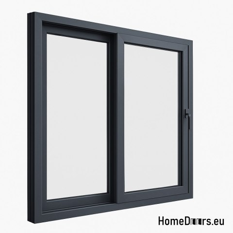 Porta scorrevole del balcone HSL 200x210cm Anthracite calda a sinistra