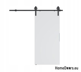 Porta scorrevole 70 montato a parete ALFA LOFT A 04 Bianco 74 + sistema scorrevole