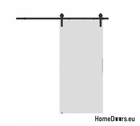 Porta scorrevole 70 ALFA LOFT P 01 Bianca 74 + sistema scorrevole