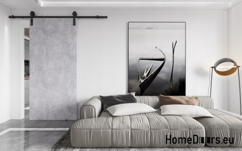 Porta scorrevole 80 ALFA LOFT A 04 in cemento 85 + sistema scorrevole