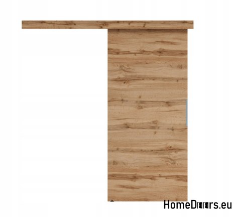 Porta scorrevole montata a parete 80 ALFA Wotan Oak 85 + sistema scorrevole spesso