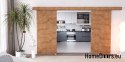 Drzwi przesuwne 120 naścienne ALFA LOFT 02 Dąb Lancelot 60+system przesuwny