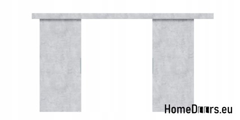 Drzwi przesuwne 130 naścienne ALFA LOFT 02 Beton 65 + system przesuwny