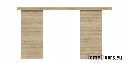 Drzwi przesuwne 130 naścienne ALFA LOFT 02 Dąb Tajga 65 + system przesuwny