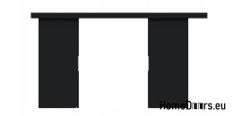 Drzwi przesuwne 148 naścienne ALFA LOFT 02 Czarne 74 + system przesuwny