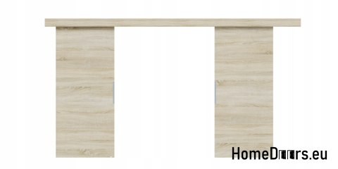 Drzwi przesuwne 148 naścienne ALFA LOFT 02 Dąb Sonoma 74 +system przesuwny