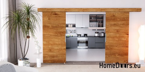 Drzwi przesuwne 148 naścienne ALFA LOFT 02 Lefkas 74 + system przesuwny